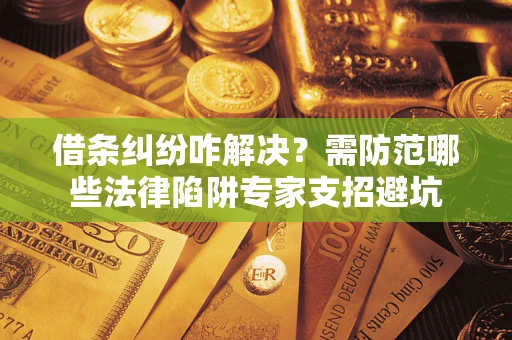 武汉借条纠纷咋解决？需防范哪些法律陷阱专家支招避坑