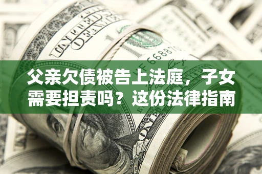 武汉父亲欠债被告上法庭，子女需要担责吗？这份法律指南必须看完