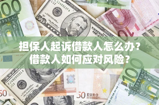 武汉担保人起诉借款人怎么办？借款人如何应对风险？