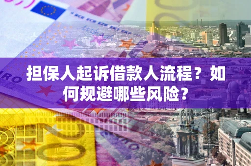 武汉担保人起诉借款人流程？如何规避哪些风险？