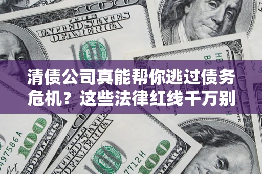 武汉清债公司真能帮你逃过债务危机？这些法律红线千万别踩