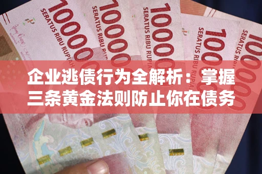 武汉企业逃债行为全解析：掌握三条黄金法则防止你在债务乱局中“踩雷”