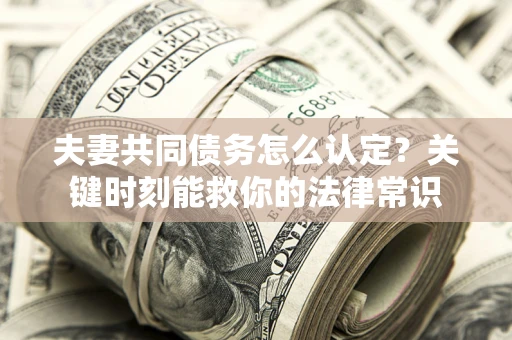 武汉夫妻共同债务怎么认定？关键时刻能救你的法律常识