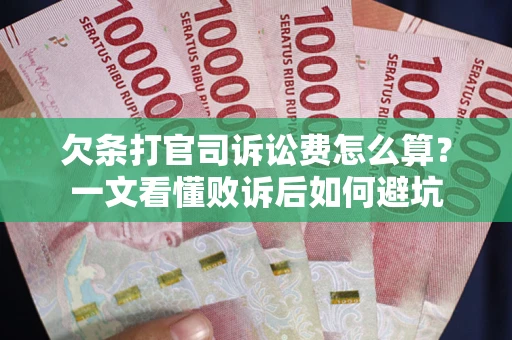武汉欠条打官司诉讼费怎么算？一文看懂败诉后如何避坑